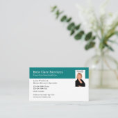 ホームヘルスメディカル写真テンプレート 名刺 (スタンド正面)