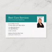 ホームヘルスメディカル写真テンプレート 名刺 (正面)