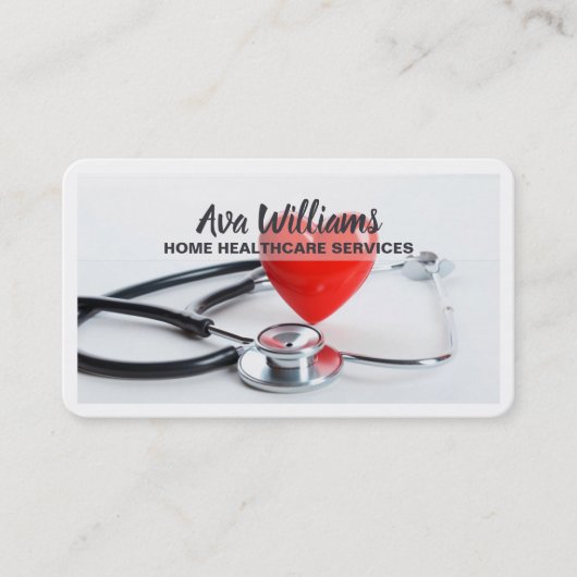 ホームヘルス介護者 名刺 (正面)