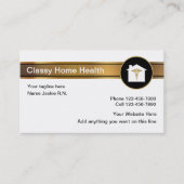ホームヘルス医療ビジネスカード 名刺 (正面)