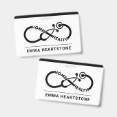 ホームヘルス気にナース介護者 バッジ (Front & Back)