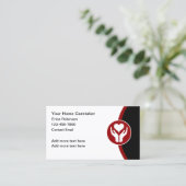 ホームヘルパーのコンパニオンハートテーマ 名刺 (スタンド正面)