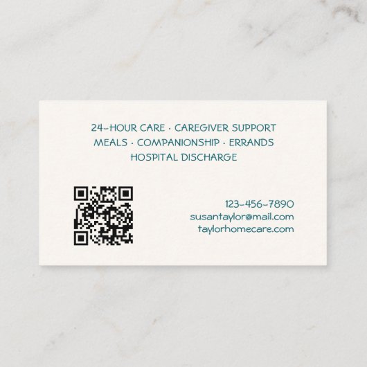 ホームヘルパー 名刺 (裏面)