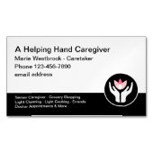 ホームヘルパーC.N.A.ビジネスカードマグネット マグネット名刺 (正面)