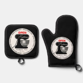 ホームベイカーシェフ調理師wミキサー 鍋つかみ&鍋敷きセット (正面)