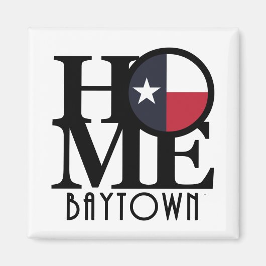 ホームベイタウンテキサス州 マグネット (正面)