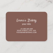 ホームベーカリーケータリング 名刺 (裏面)