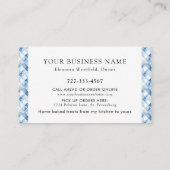 ホームベーカリーダスティブルーチェックパターン 名刺 (裏面)