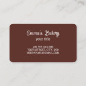 ホームベーカリードーナツ 名刺 (裏面)