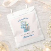 ホームベーカリー ブルーフラワー ミキサー フェイバーバッグ (クリップ留めされた状態)