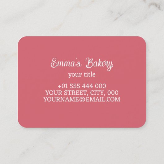 ホームベーカリー 名刺 (裏面)