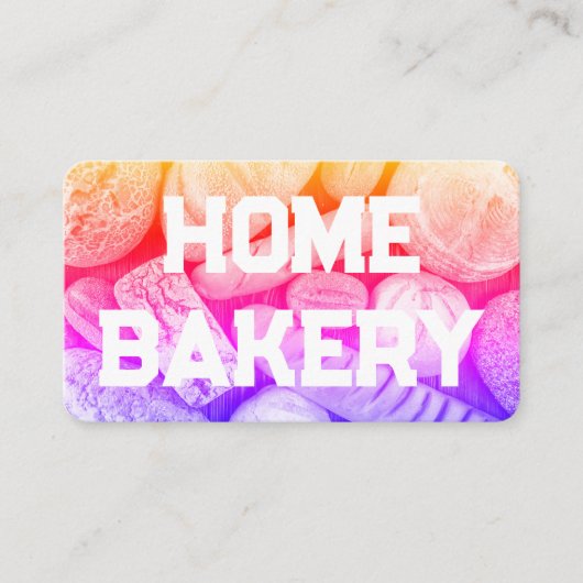 ホームベーカリー 名刺 (正面)