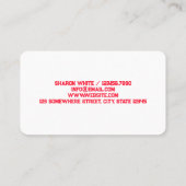 ホームベーカリー 名刺 (裏面)