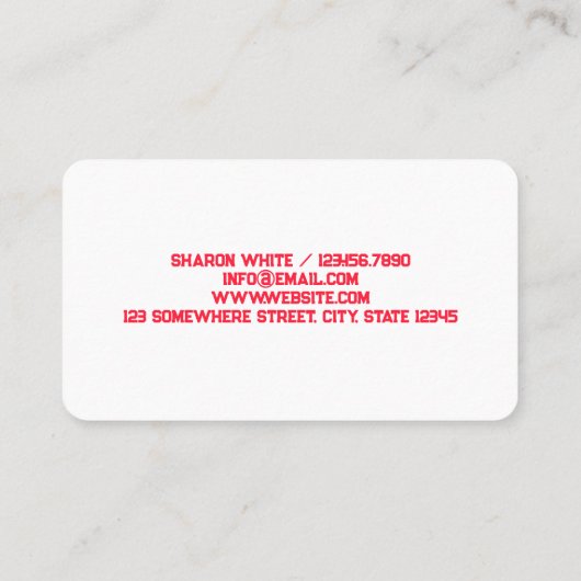 ホームベーカリー 名刺 (裏面)