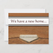 ホームベースの引っ越しましたの住所接触カード 案内状 (正面)