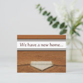 ホームベースの引っ越しましたの住所接触カード 案内状 (スタンド正面)