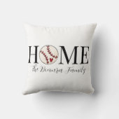 ホームベースボールファミリー名 クッション (裏面)