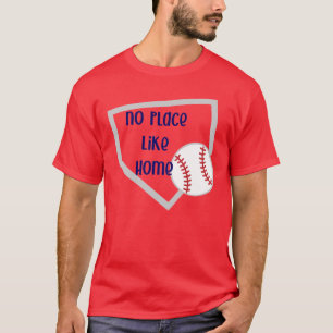 ホームベースボールメンズシャツのような場所なし Tシャツ
