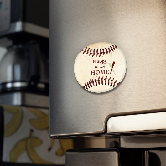 . .ホームベースボール素朴の弦を楽しみたい マグネット