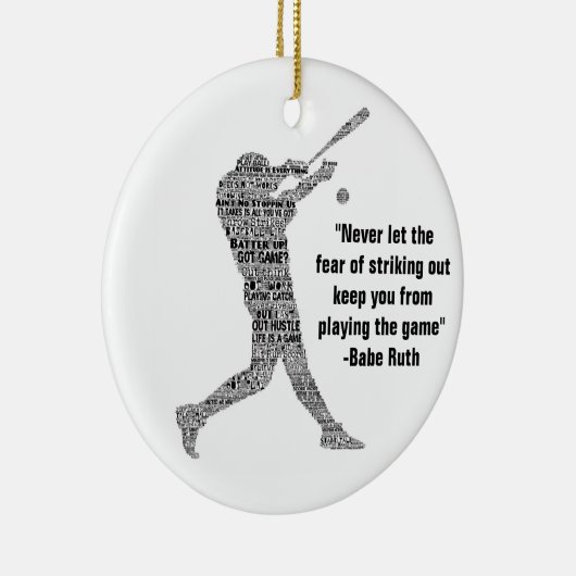ホームベースボー走ルワーアやる気を起こさせるートをヒット セラミックオーナメント (右)
