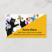 ホームペットシッティングラブリーハッピーキャット&ハウスプラント 名刺 (裏面)