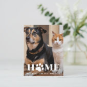 ホームペットフォト引っ越しました新しいアドレスドッグムービング 案内状 (スタンド正面)