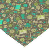 ホームホビーシュークラフトコラージパターングリーンミント ショートテーブルランナー (コーナー)