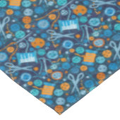 ホームホビー裁縫クラフト紙コラージパターンブルー テーブルクロス (アングル)