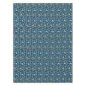 ホームホビー裁縫クラフト紙コラージパターンブルー テーブルクロス (正面)