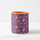 ホームホビー裁縫クレフターコラージパターンパープル マグカップ (中央)