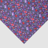 ホームホビー裁縫紙コラージパターンブルーレッド 薄葉紙 (詳細)