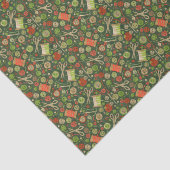 ホームホビー裁縫DIY紙コラージュパターングリーン 薄葉紙 (詳細)