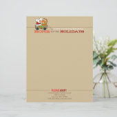 ホームホリデイズパッチラスティクリスマスレターブラウン レターヘッド (スタンド正面)