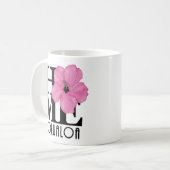 ホームホルアロアピンク11oz コーヒーマグカップ (正面左)