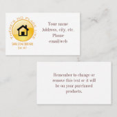 ホームボタンのような場所なし 名刺 (正面/裏面)