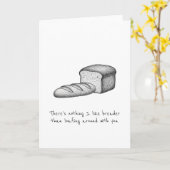 ホームボディカップルのベストフレンドブレッドパ ン カード (黄色い花)