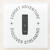 ホームボディギフト | ストリーミングおもしろいコースター ガラスコースター (正面)