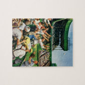 ホームボールを走捕える ジグソーパズル (横)