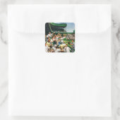 ホームボールを走捕える スクエアシール (バッグ)