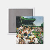 ホームボールを走捕える マグネット (正面/裏面)