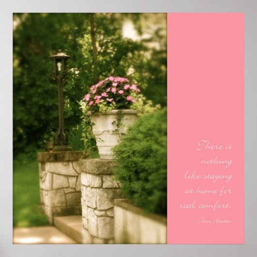 ホームポスターw/ジェーンオースティン引用文 ポスター (正面)