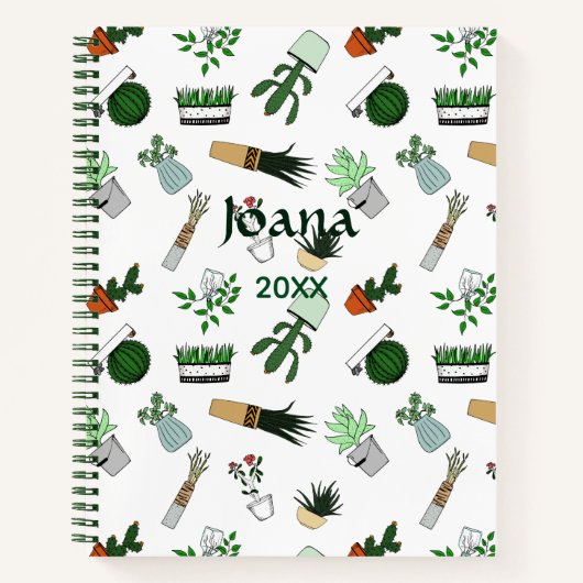 ホームポットプランツドゥードルアート ノートブック (正面)