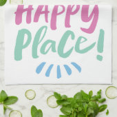 ホームマイハッピープレイス!シェルターインプレイス – パステル キッチンタオル (折り畳み)