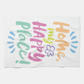 ホームマイハッピープレイス!シェルターインプレイス – パステル キッチンタオル (横)