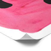 ホームマイハッピープレイス！シェルターインプレースピンクブラック ポスター (角)