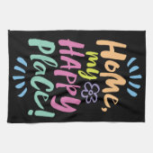 ホームマイハッピープレイス!シェルターインプレース – ネオン キッチンタオル (横)