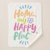 ホームマイハッピープレイス！シェルターインプレース – ホームボディ シェルパブランケット (正面)