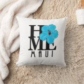 ホームマウイブルーハイビスカス クッション (ブランケット)