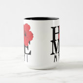 ホームマウイレッドハイビスカス15oz マグカップ (中央)