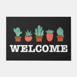 ホームマッユニークツウェルカムマットホームデコール – ブラック ドアマット